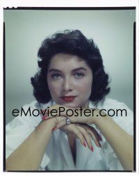 4d013 GEISHA BOY 8x10 transparency 1958 great Paramount portrait of pretty Suzanne Pleshette!