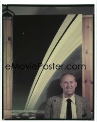 4d045 WAR OF THE WORLDS 8x10 transparency 1953 George Pal standing by mat painting by Bud Fraker!