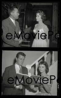 4d271 THIS EARTH IS MINE group of 12 4x5 negatives 1959 Rock Hudson, Jean Simmons, includes candids!