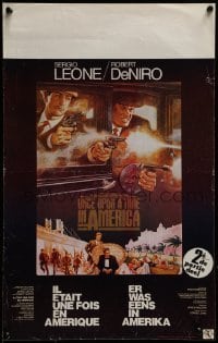 4f304 ONCE UPON A TIME IN AMERICA Belgian 1984 De Niro, Woods, Leone, different art by Tom Jung!