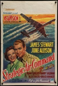 4f311 STRATEGIC AIR COMMAND Belgian 1955 great art of military pilot James Stewart, June Allyson!