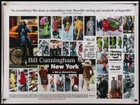 4f883 BILL CUNNINGHAM NEW YORK British quad 2012 images fom most famous NYC street fashion photog!