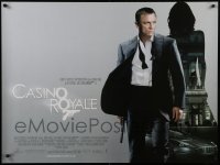 4f889 CASINO ROYALE DS British quad 2006 Daniel Craig as James Bond, Aston Martin & sexy silhouette!
