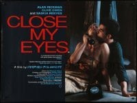 4f894 CLOSE MY EYES British quad 1991 sexy image of Clive Owen & Saskia Reeves, taboo relationship!