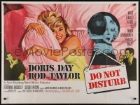 4f900 DO NOT DISTURB British quad 1966 Rod Taylor, Doris Day in bed by Tom William Chantrell!