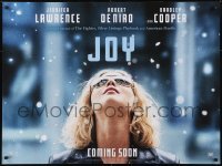 4f940 JOY teaser DS British quad 2015 Robert De Niro, Jennifer Lawrence in the title role!