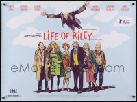 4f948 LIFE OF RILEY British quad 2015 Alain Resnais's Aimer, boire et chanter, great artwork!