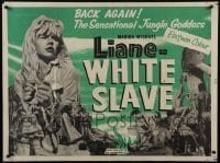 4f964 NATURE GIRL & THE SLAVER British quad 1959 Marion Michael returns as Liane the Jungle Girl!
