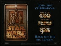 4f988 STAR WARS TRILOGY DS British quad 1997 George Lucas, Empire Strikes Back, Return of the Jedi!