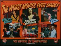4f999 WORST MOVIES EVER MADE British quad 1990s Ed Wood six-bill, great images!