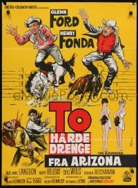 4f112 ROUNDERS Danish 1965 Glenn Ford, Henry Fonda, sexy Sue Ane Langdon & Hope Holiday, Wenzel!