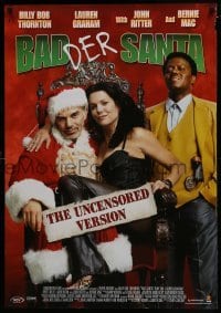 4f018 BAD SANTA Dutch 2004 Billy Bob Thornton, Mac, Christmas crime comedy, Badder, uncensored!