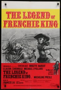 4f856 LEGEND OF FRENCHIE KING English double crown 1971 Claudia Cardinale punching Brigitte Bardot!