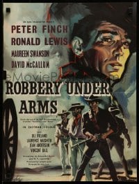 4f848 ROBBERY UNDER ARMS English lift bill 1958 hold up goes wrong in the Outback, classic!