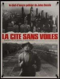 4f761 NAKED CITY French 23x32 R1970s Jules Dassin & Mark Hellinger's New York film noir classic!
