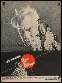 4f769 POINT BLANK French 23x31 1968 different Vaissier art of Lee Marvin, Angie Dickinson!