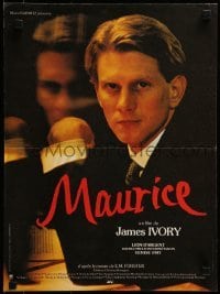 4f822 MAURICE French 15x20 1987 gay homosexual romance, James Ivory, produced by Ismail Merchant!