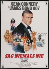 4f354 NEVER SAY NEVER AGAIN German 1983 art of Sean Connery as James Bond 007 by Renato Casaro!