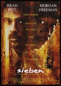 4f359 SEVEN German 1995 Brad Pitt, Morgan Freeman, Gluttony, Greed, Sloth, Envy, Wrath, Pride, Lust!