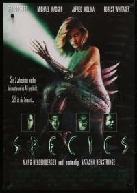 4f360 SPECIES German 1995 sexy alien Natasha Henstridge, Kingsley, sci-fi/horror, our time is up!