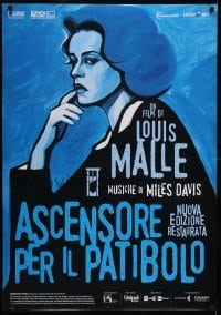 4f526 ELEVATOR TO THE GALLOWS Italian 1sh R2016 Louis Malle's Ascenseur pour l'echafaud, Jeanne Moreau!