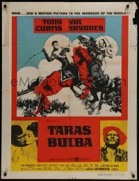 4f059 TARAS BULBA South African 1962 different art of Tony Curtis & Yul Brynner clashing!