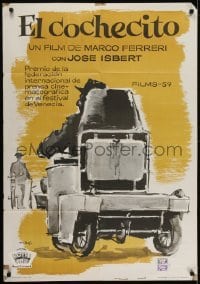4f209 EL COCHECITO Spanish 1960 Marco Ferreri, Jose Isbert, Pedro Porcel, wacky different art!