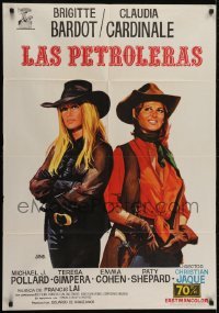 4f215 LEGEND OF FRENCHIE KING Spanish 1972 Jano art of Claudia Cardinale & Brigitte Bardot!