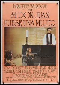 4f218 MS. DON JUAN Spanish R1978 Bardot, Vadim's Don Juan ou Si Don Juan etait une femme...!