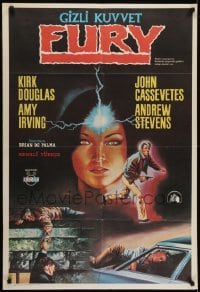 4f067 FURY Turkish 1981 Brian De Palma, Kirk Douglas, an experience in terror & suspense!