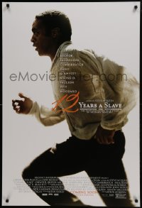 4g006 12 YEARS A SLAVE style A advance DS 1sh 2013 Steve McQueen, Chiwetel Ejiofor on the run!