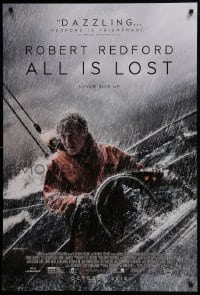 4g038 ALL IS LOST advance DS 1sh 2013 Robert Redford in lone sailing adventure!