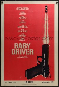 4g063 BABY DRIVER teaser DS 1sh 2017 Ansel Elgort in the title role, Spacey, James, Jon Bernthal!