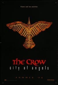 4g203 CROW: CITY OF ANGELS teaser 1sh 1996 Tim Pope directed, believe in the power of another!