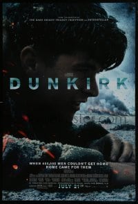 4g259 DUNKIRK advance DS 1sh 2017 Christopher Nolan, Tom Hardy, Murphy, different close-up!