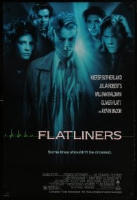 4g304 FLATLINERS advance 1sh 1990 Kiefer Sutherland, Julia Roberts, Kevin Bacon, Baldwin!