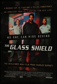4g335 GLASS SHIELD DS 1sh 1995 Charles Burnett, Elliott Gould, Ice Cube