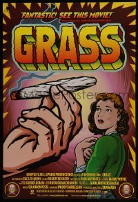 4g350 GRASS 1sh 1999 history of marijuana in the U.S., Harrelson, great pseudo-retro drug artwork!