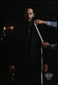 4g472 JOHN WICK CHAPTER 2 teaser DS 1sh 2017 Keanu Reeves in the title role with gun being measured!