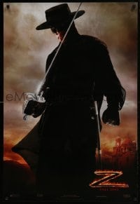 4g533 LEGEND OF ZORRO teaser DS 1sh 2005 great image of Antonio Banderas in the title role!