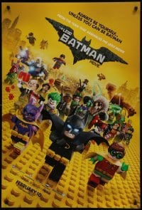 4g535 LEGO BATMAN MOVIE teaser DS 1sh 2017 always be yourself, unless you can be Batman, February!