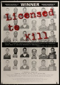 4g545 LICENSED TO KILL 26x37 1sh 1997 killers of homosexuals, creepy mugshot images!