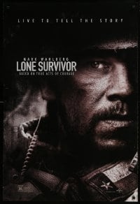 4g560 LONE SURVIVOR teaser DS 1sh 2013 Mark Wahlberg, based on true acts of courage!