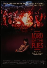 4g562 LORD OF THE FLIES 1sh 1990 Balthazar Getty in William Golding's classic novel!