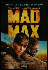 4g575 MAD MAX: FURY ROAD advance DS 1sh 2015 great cast image of Tom Hardy, Charlize Theron!