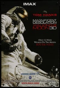 4g579 MAGNIFICENT DESOLATION: WALKING ON THE MOON 3D IMAX DS 1sh 2005 wonderful image of astronaut!