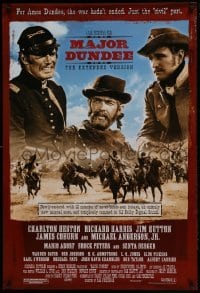 4g584 MAJOR DUNDEE 1sh R2005 Sam Peckinpah, Charlton Heston, Civil War battle action!