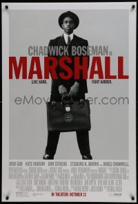 4g592 MARSHALL advance DS 1sh 2017 Chadwick Boseman in the title role as Thurgood Marshall!