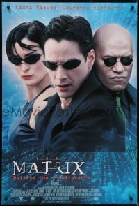 4g603 MATRIX int'l faces style 1sh 1999 Keanu Reeves, Carrie-Anne Moss, Fishburne, Wachowskis!