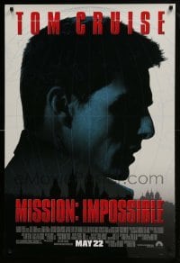 4g619 MISSION IMPOSSIBLE advance DS 1sh 1996 Tom Cruise, Jon Voight, Brian De Palma directed!